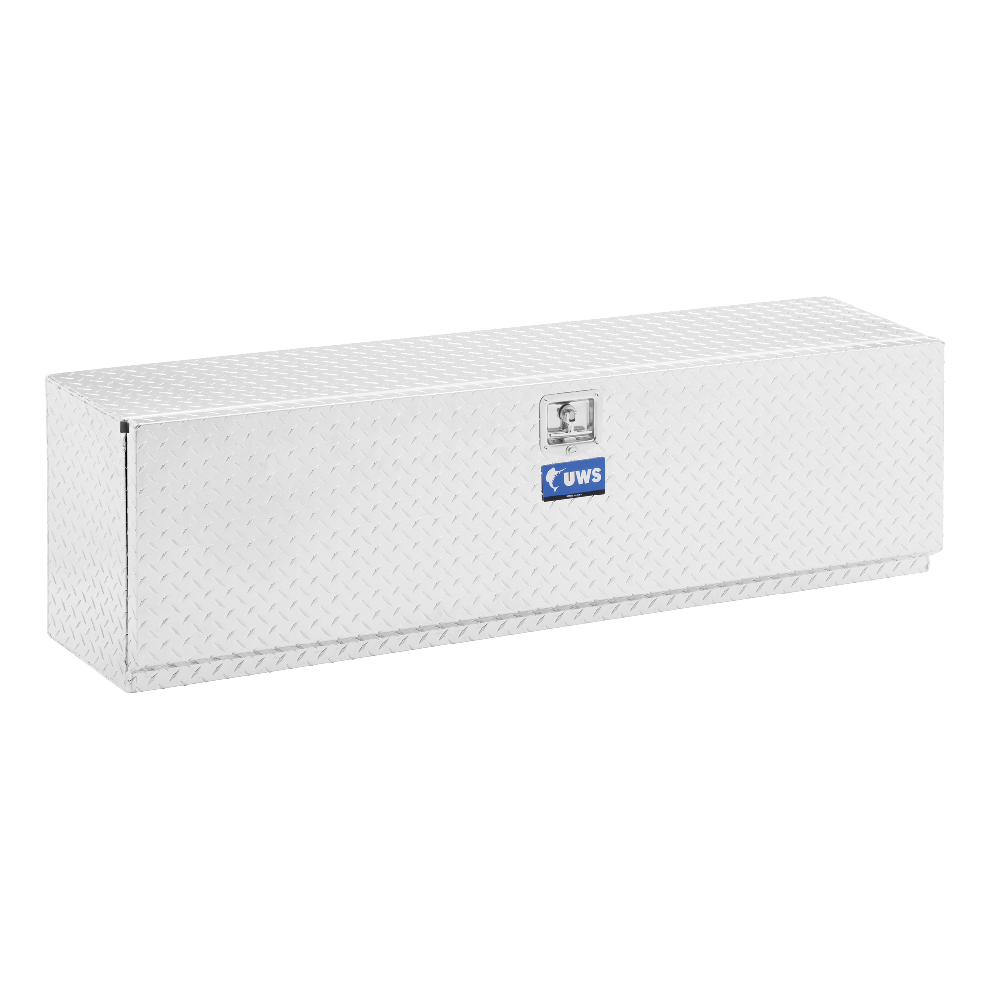UWS, 48in. Single-Door Topside Truck Tool Box, Width 48 in, Material Aluminum, Color Finish Bright Aluminum, Model# EC40001